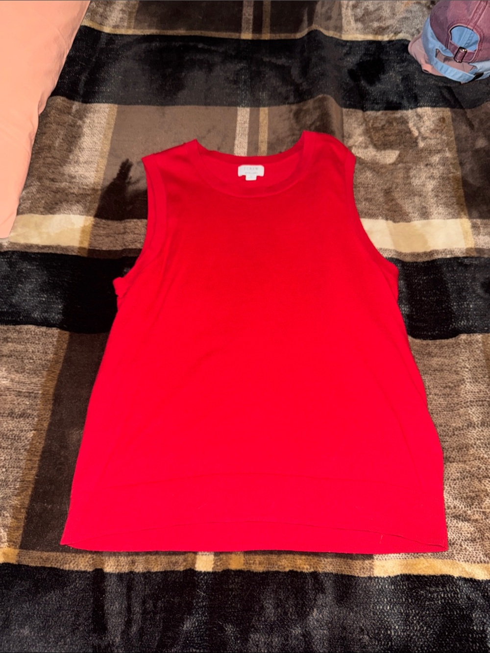 J. Crew Bright Red Sleeveless Tank